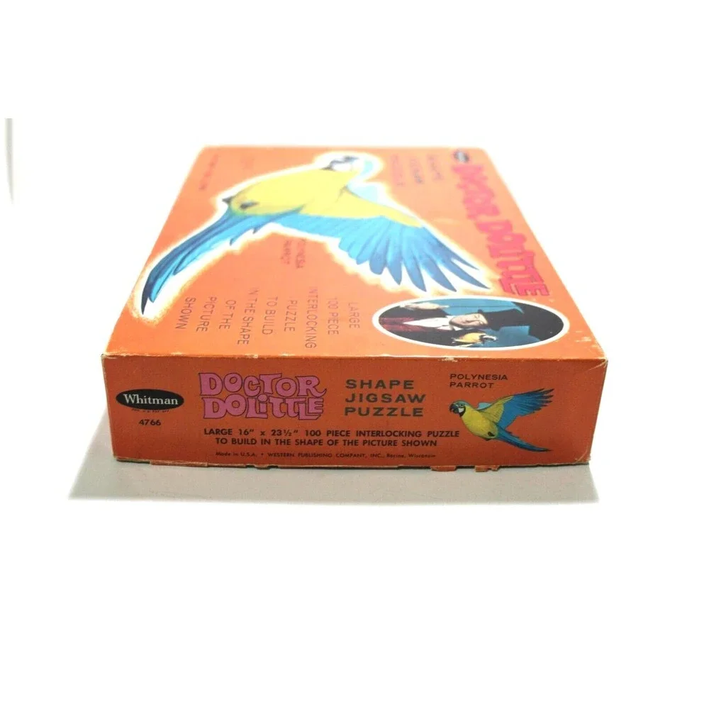 Whitman Doctor Dolittle Polynesia Parrot Puzzle Boxed Vintage 1967 Complete